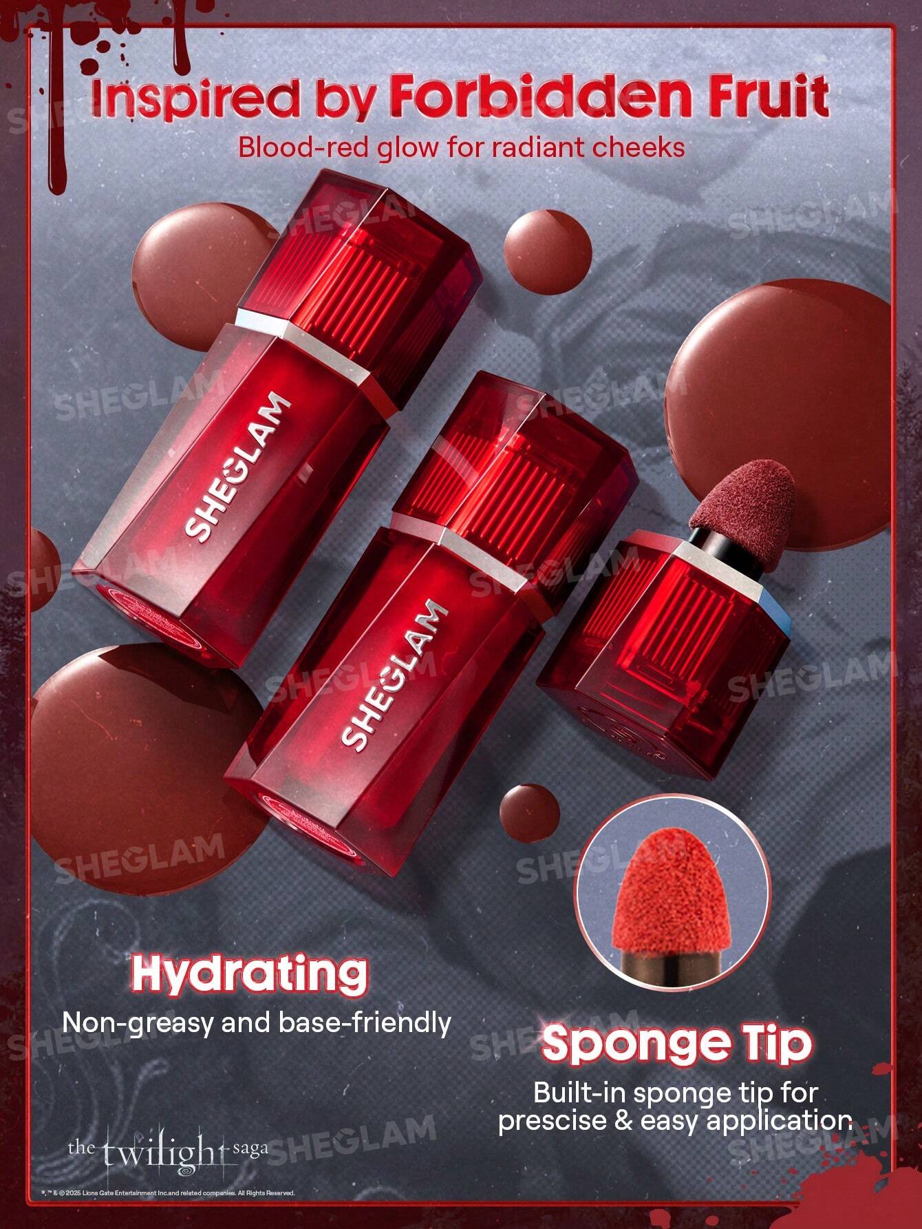 Rubor liquido tinta The Twilight Saga X SHEGLAM Forbidden Love Liquid Blush