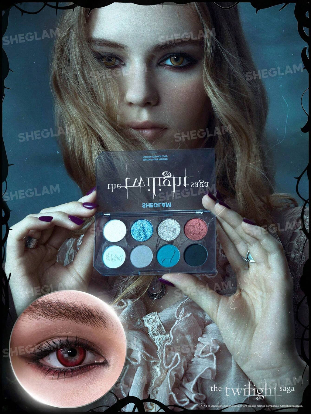 Paleta de sombras de Crepusculo The Twilight Saga X SHEGLAM Eternal Love Paleta