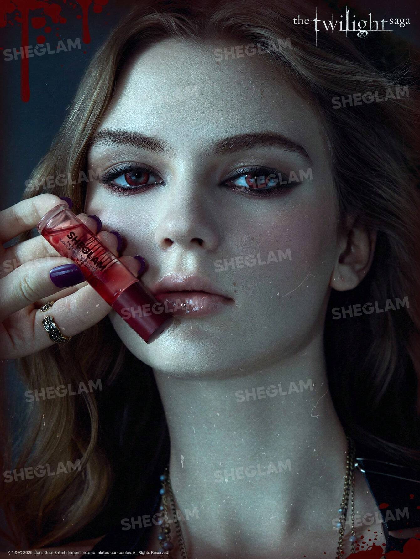 Aceite oil lip para labios The Twilight Saga X SHEGLAM Premonition Roll On Lip Oil
