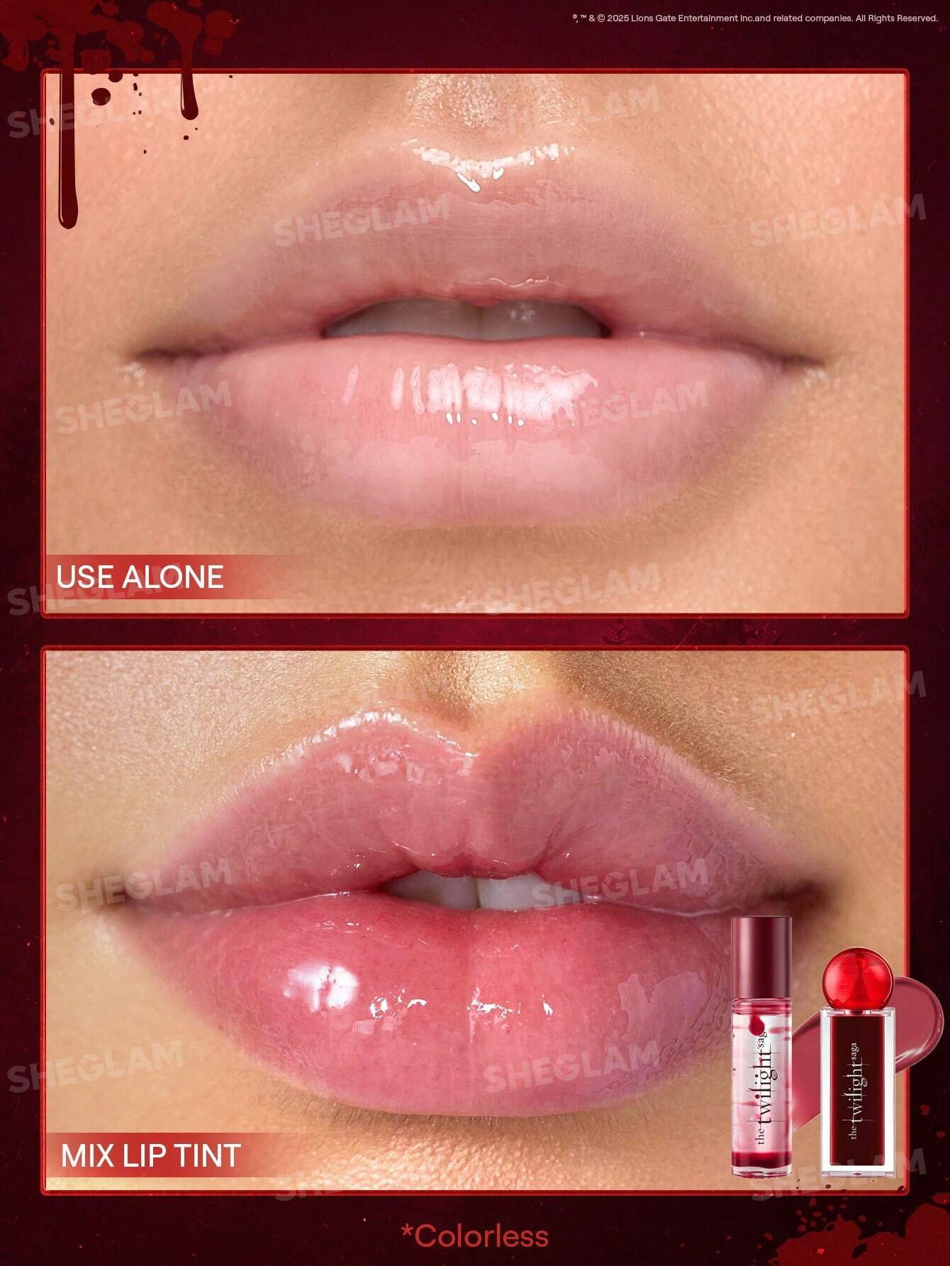 Aceite oil lip para labios The Twilight Saga X SHEGLAM Premonition Roll On Lip Oil