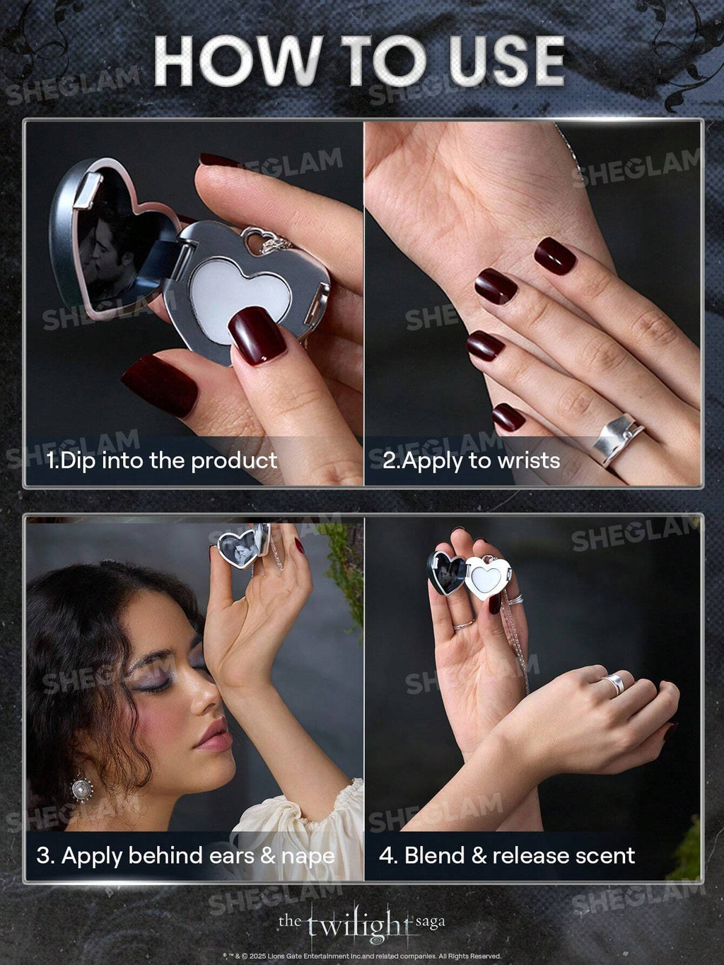 Perfume solido crepusculo SHEGLAM The Twilight Saga X SHEGLAM Soulmates Perfume Sólido