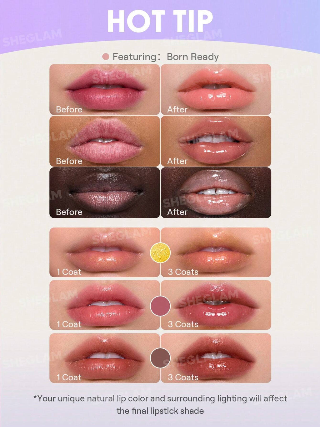 Brillo labial ultraduradero Sheglam Glass Lock Air Brillo Labial