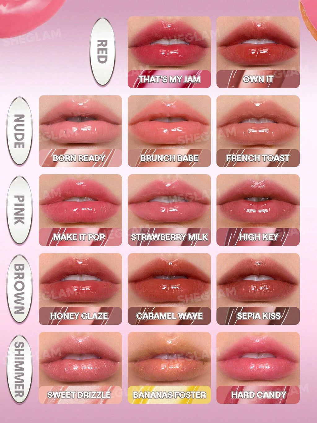 Brillo labial ultraduradero Sheglam Glass Lock Air Brillo Labial