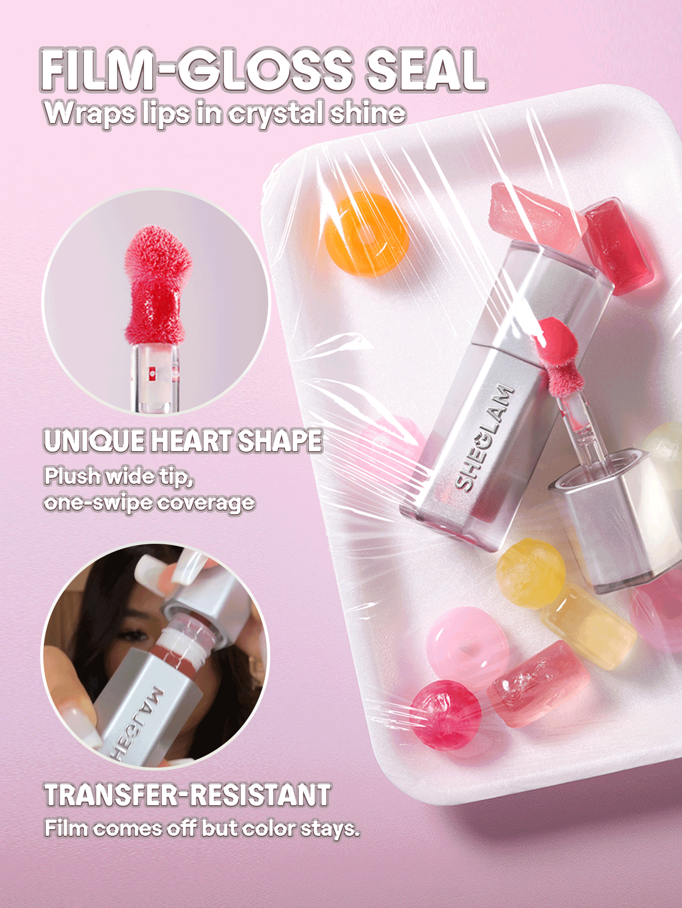 Brillo labial ultraduradero Sheglam Glass Lock Air Brillo Labial
