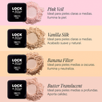 Polvo mini translúcido Lock + Blurr Sinless Beauty