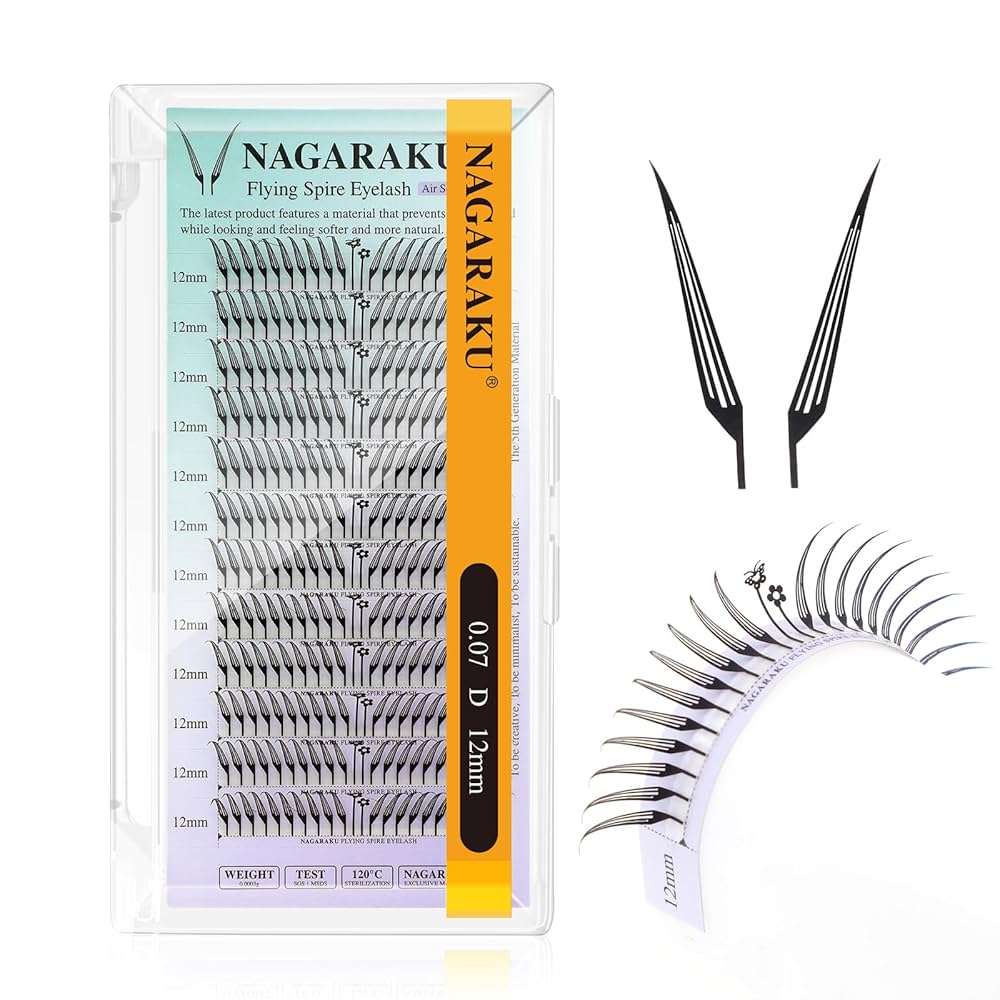 Pestañas nuevas Premade Foxy flying spire Lashes Nagaraku