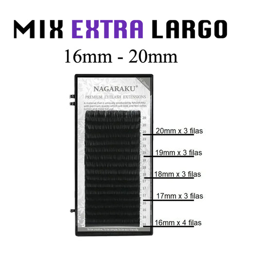 Blister nagaraku medidas extra largas mix 20-25mm