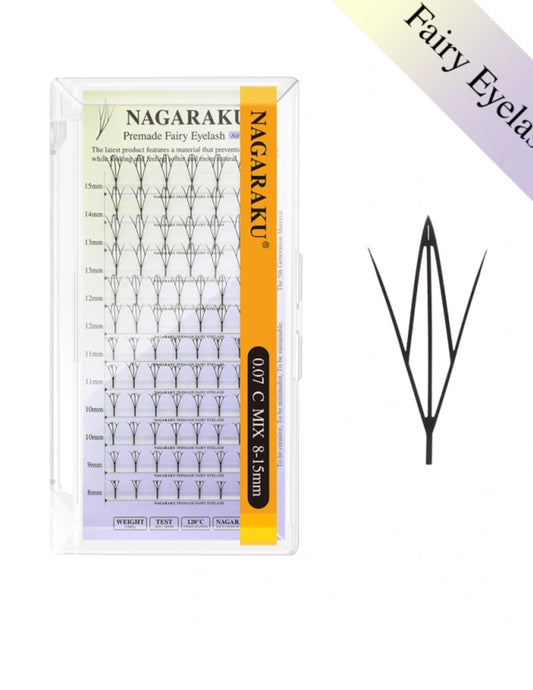 Pestañas nuevas Premade Fairy premade spire Lashes Nagaraku
