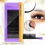 Blister  de extensiones de pestañas Nagaraku tecnica volumen 0.03 para aplicacion pestañas mink