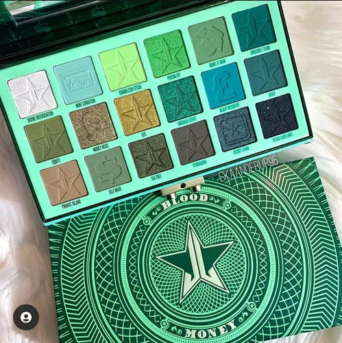 JEFFREE STAR BLOOD MONEY PALETA DE SOMBRAS DE OJOS en polvo