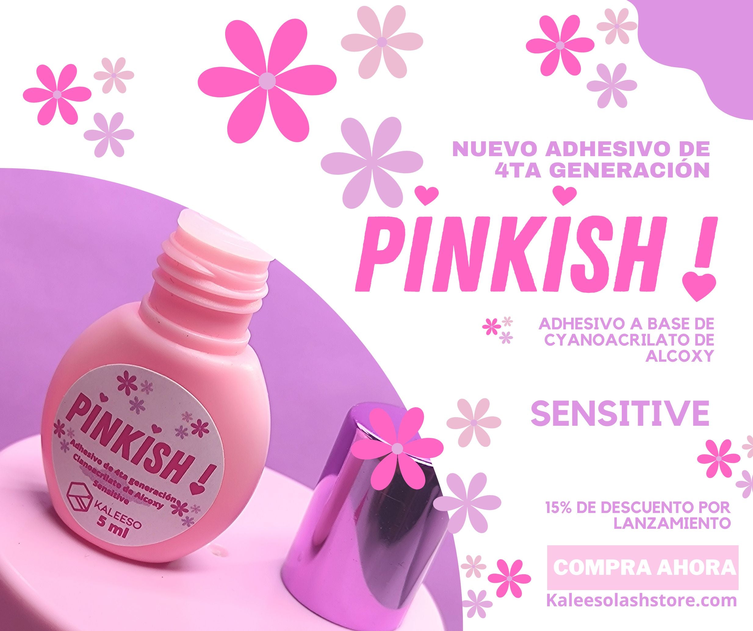 Adhesivo de cyanoacrilato de Alcoxy PINKISH!