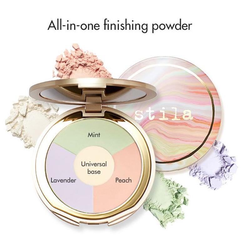 Stila maquillaje profesional Sephora Polvo compacto todo en uno sephora stila one step correct brightening finishing powder