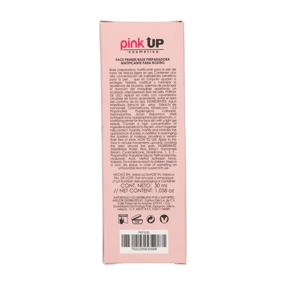 Primer para rostro con acido hialuronico Face Primer Matte Finish Pink Up