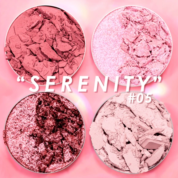 Sombras para ojos Intensity Glam Pink up cuarteto de sombras