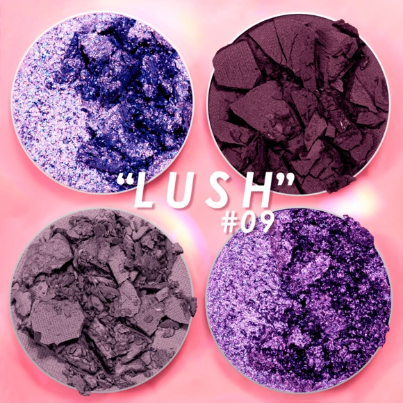 Sombras para ojos Intensity Glam Pink up cuarteto de sombras
