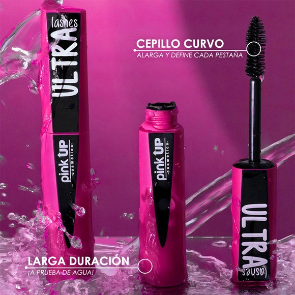 Rimel para pestañas Mascara Ultra Lashes negro Pink up