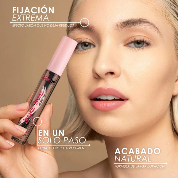 Gel de cejas efecto jabon en rimel Organic Brows Pink up