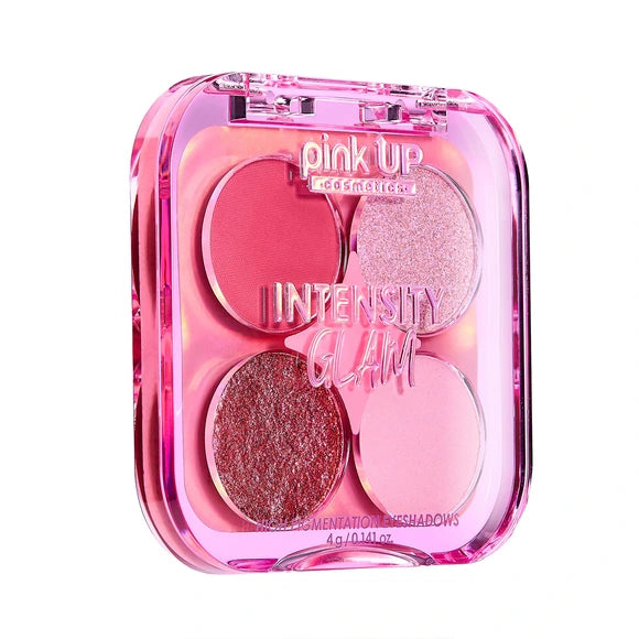 Sombras para ojos Intensity Glam Pink up cuarteto de sombras