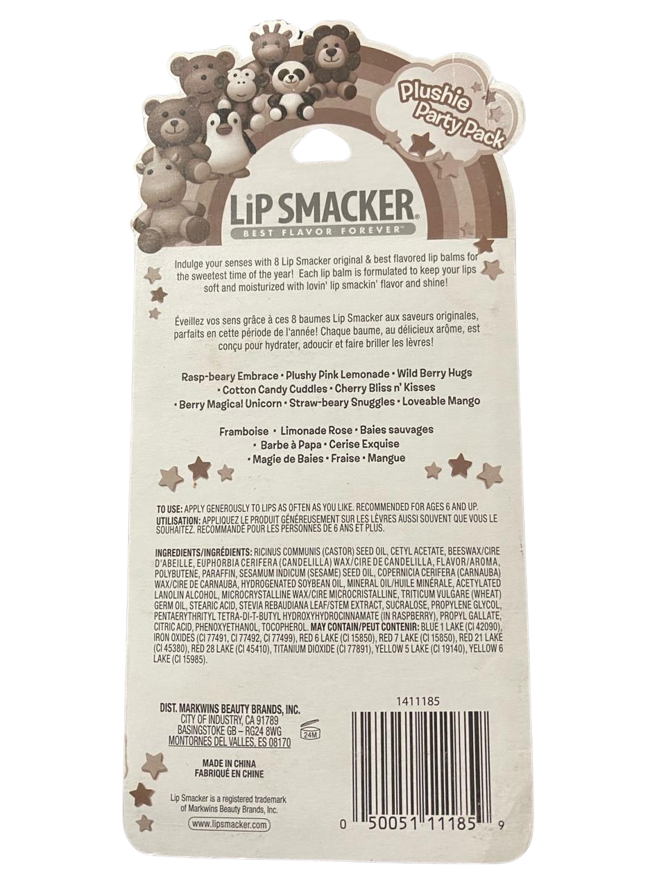 Lip Smacker Plushi Party Pack 8 Piezas