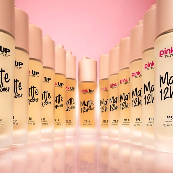 Base de Maquillaje Liquida Matte Cover 12h Pink up