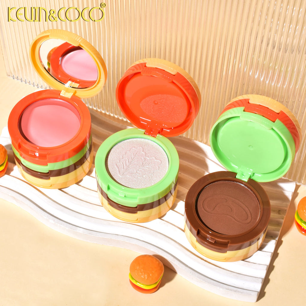 Burgerlicious Kevin and coco paleta de maquillaje para rostro 5 en 1