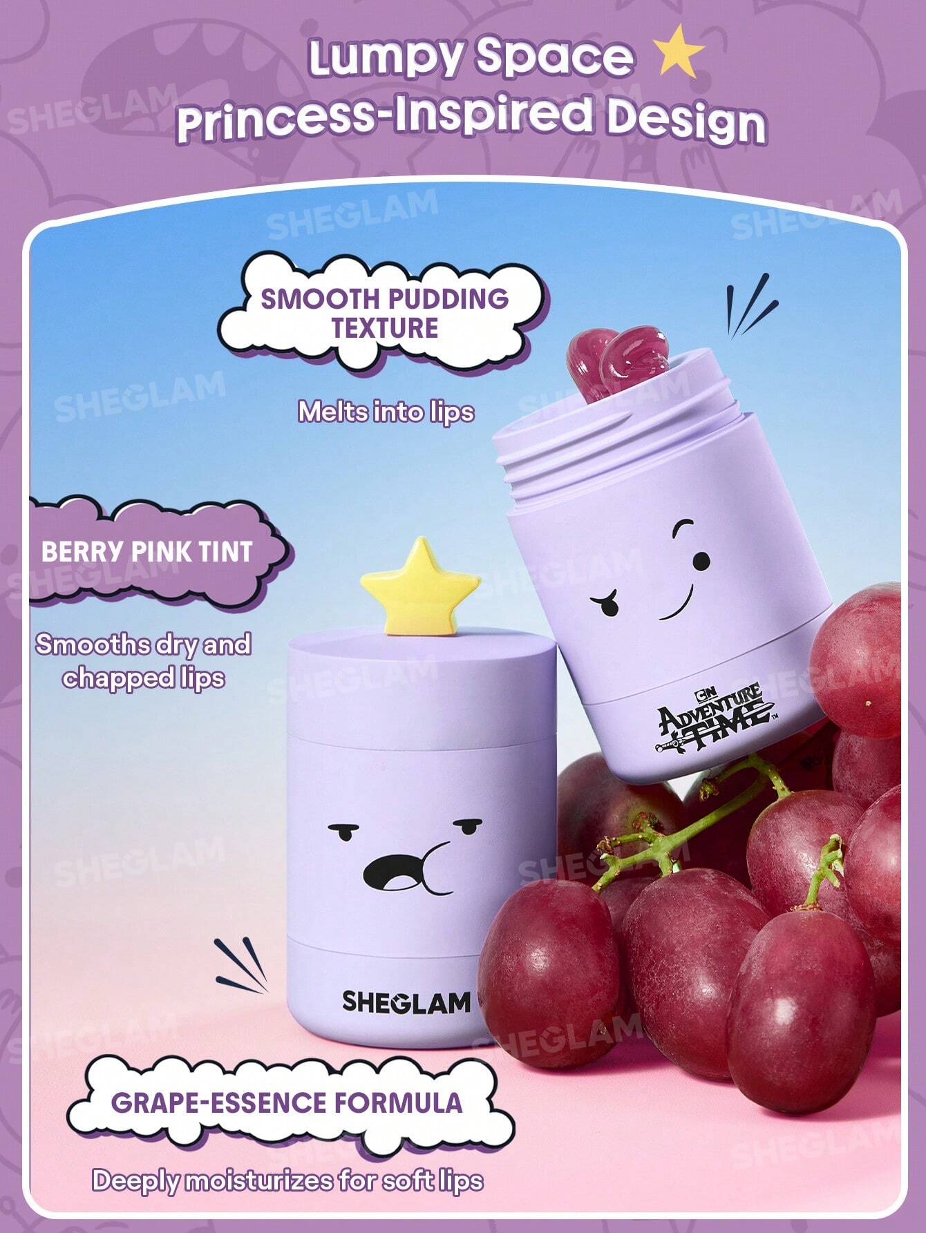 Adventure Time | SHEGLAM Mascarilla labial con color Oh My Glob