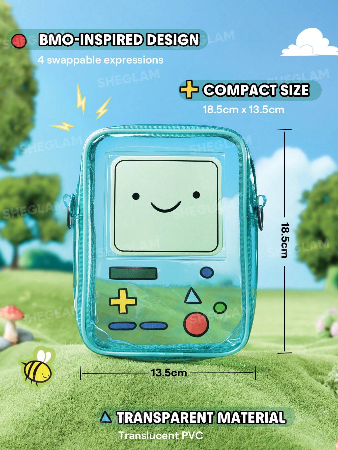 Adventure Time | SHEGLAM Bolsa de maquillaje Be More