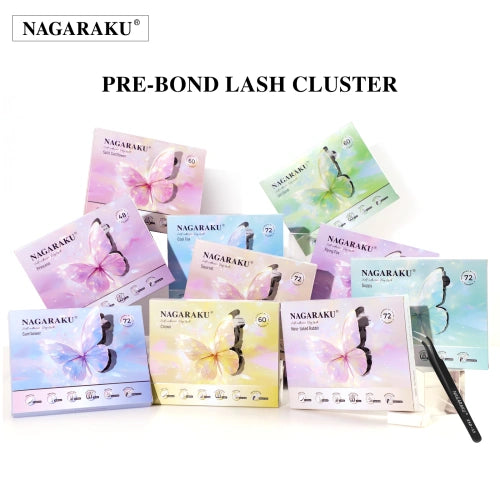 Prebond Clusters Pestañas cluster adhesivo incluido nagaraku