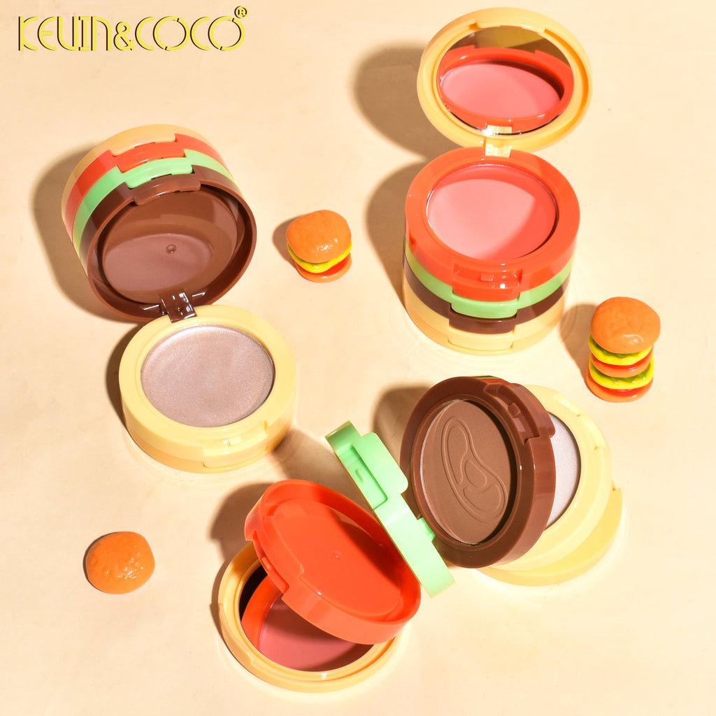 Burgerlicious Kevin and coco paleta de maquillaje para rostro 5 en 1