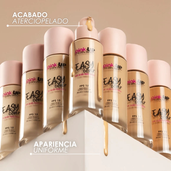 Base de maquillaje de cobertura media con acido hialuronico Pink Up