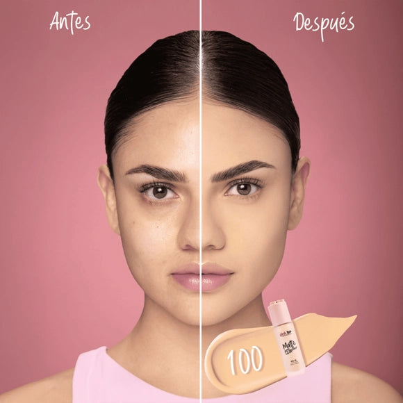 Base de Maquillaje Liquida Matte Cover 12h Pink up