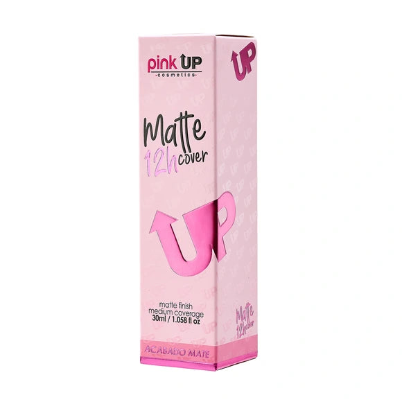 Base de Maquillaje Liquida Matte Cover 12h Pink up