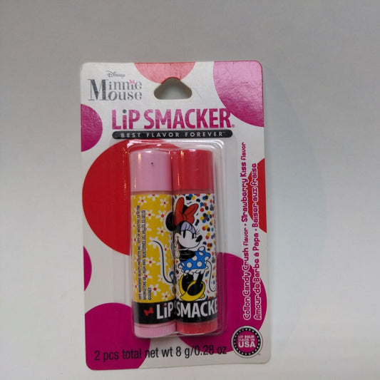 Par de Bálsamos – Cotton Candy Crush & Strawberry Kiss, Duo de Minnie Mouse LipSmacker